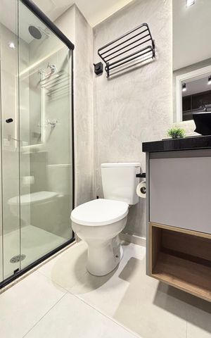 Studio à venda com 24m², 1 quarto e sem vaga Studio à venda com 24m², 1 quarto e sem vagaBanheiro
