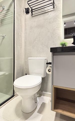 Studio à venda com 24m², 1 quarto e sem vaga Studio à venda com 24m², 1 quarto e sem vagaBanheiro