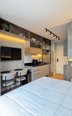 Studio à venda com 24m², 1 quarto e sem vaga Studio à venda com 24m², 1 quarto e sem vagaStudio