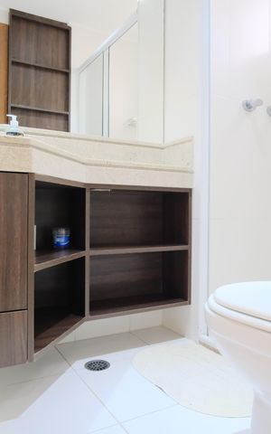 Apartamento para alugar com 180m², 4 quartos e 3 vagasBanheiro da Suíte 2