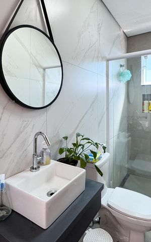 Casa à venda com 223m², 4 quartos e 6 vagas Casa à venda com 223m², 4 quartos e 6 vagasBanheiro Social 1