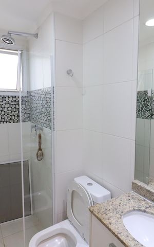 Apartamento à venda com 86m², 2 quartos e 2 vagasBanheiro da Suíte 1