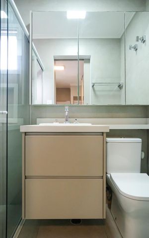Apartamento à venda com 161m², 3 quartos e 3 vagasBanheiro da suíte