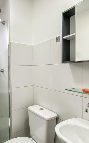 Apartamento à venda com 42m², 2 quartos e 1 vagaBanheiro 