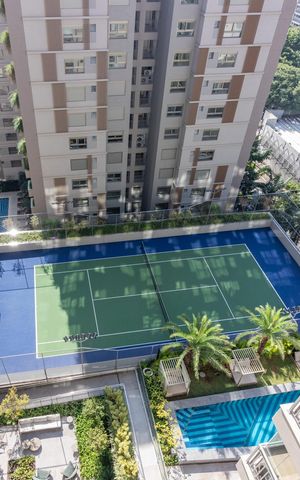 Apartamento para alugar com 42m², 1 quarto e 1 vagaQuadra de tênis