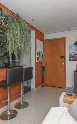 Apartamento à venda com 44m², 2 quartos e 1 vagaSala