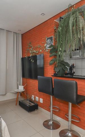 Apartamento à venda com 44m², 2 quartos e 1 vagaSala