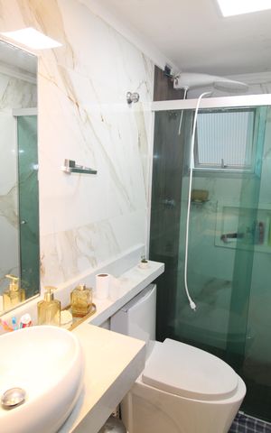 Apartamento para alugar com 64m², 2 quartos e 1 vagaBanheiro