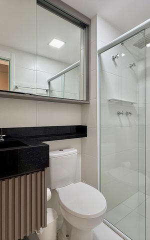 Studio para alugar com 29m², 1 quarto e sem vagaBanheiro 