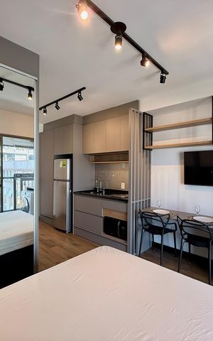 Studio para alugar com 29m², 1 quarto e sem vagaQuarto 