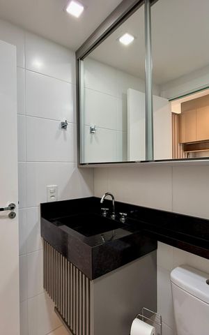 Studio para alugar com 29m², 1 quarto e sem vagaBanheiro 