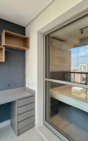 Studio para alugar com 29m², 1 quarto e sem vagaSacada 