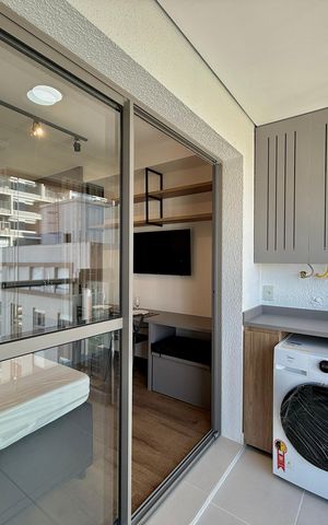 Studio para alugar com 29m², 1 quarto e sem vagaSacada 