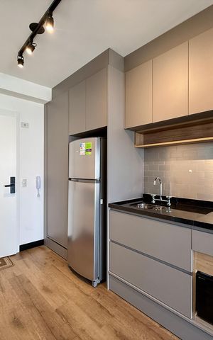 Studio para alugar com 29m², 1 quarto e sem vagaCozinha