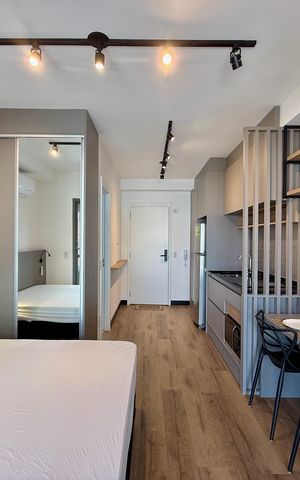Studio para alugar com 29m², 1 quarto e sem vagaQuarto 