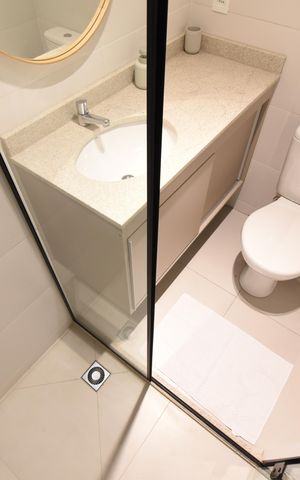 Studio para alugar com 30m², 1 quarto e sem vagaBanheiro do Studio