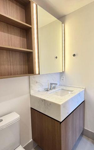 Apartamento para alugar com 35m², 1 quarto e sem vagaBanheiro da Suíte
