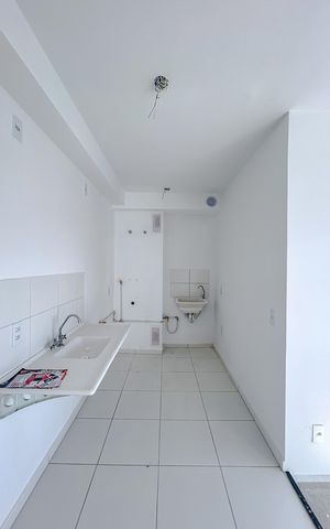 Apartamento à venda com 36m², 2 quartos e 1 vagaCozinha e Área de Serviço