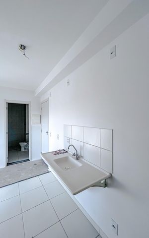 Apartamento à venda com 36m², 2 quartos e 1 vagaCozinha e Área de Serviço