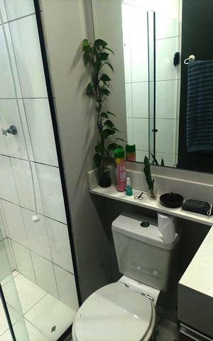 Apartamento para alugar com 27m², 1 quarto e sem vaga Apartamento para alugar com 27m², 1 quarto e sem vagaBanheiro