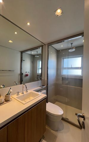 Apartamento à venda com 101m², 2 quartos e 1 vaga Apartamento à venda com 101m², 2 quartos e 1 vagaBanheiro Social
