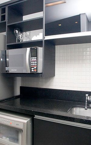 Studio à venda com 51m², 1 quarto e 1 vagaCozinha + Área de Serviço
