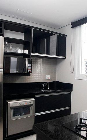 Studio à venda com 51m², 1 quarto e 1 vagaCozinha + Área de Serviço