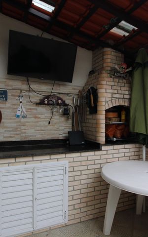 Casa de condomínio para alugar com 160m², 3 quartos e 2 vagasChurrasqueira