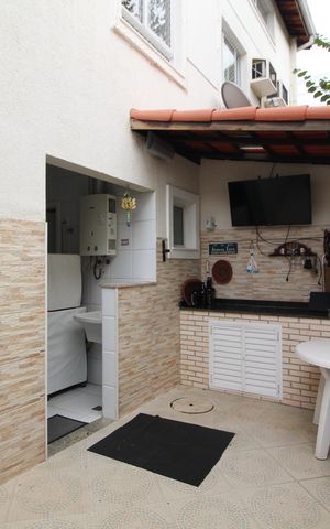 Casa de condomínio para alugar com 160m², 3 quartos e 2 vagasChurrasqueira