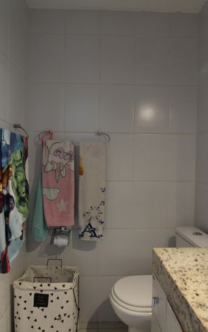 Casa de condomínio para alugar com 160m², 3 quartos e 2 vagasBanheiro Social