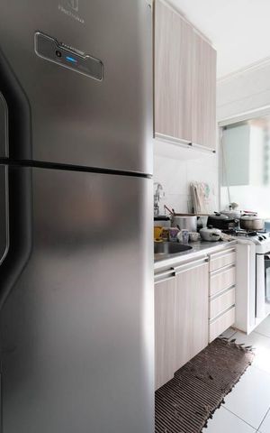 Apartamento à venda com 60m², 2 quartos e 1 vagaCozinha e Área de Serviço