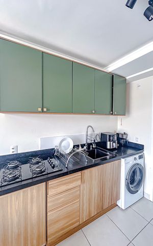 Apartamento à venda com 27m², 1 quarto e sem vagaCozinha e Área de Serviço