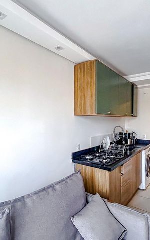 Apartamento à venda com 27m², 1 quarto e sem vagaSala