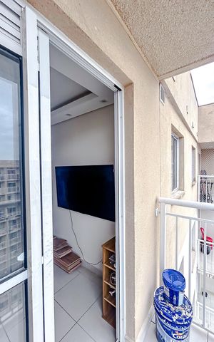 Apartamento à venda com 27m², 1 quarto e sem vagaVaranda