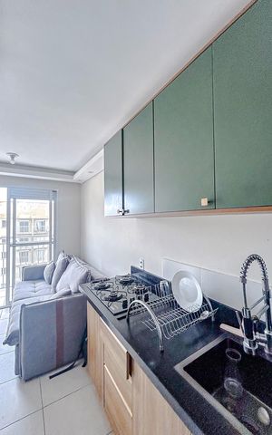 Apartamento à venda com 27m², 1 quarto e sem vagaCozinha e Área de Serviço