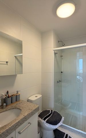 Apartamento para alugar com 77m², 2 quartos e 1 vagaBanheiro da suíte 2