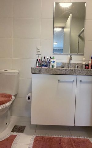 Apartamento para alugar com 77m², 2 quartos e 1 vagaBanheiro da suíte 1