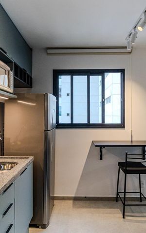 Studio para alugar com 24m², 1 quarto e sem vaga Studio para alugar com 24m², 1 quarto e sem vagaCozinha
