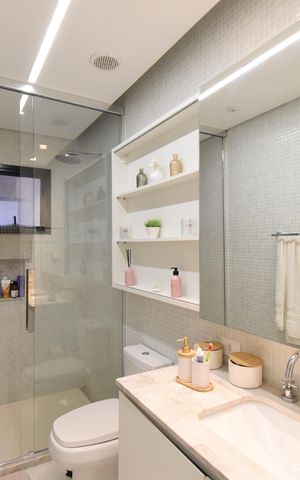 Apartamento à venda com 120m², 2 quartos e 2 vagasBanheiro da Suíte