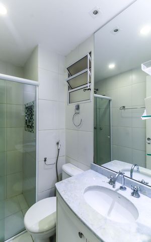Apartamento para alugar com 64m², 2 quartos e 1 vaga Apartamento para alugar com 64m², 2 quartos e 1 vagaBanheiro da Suíte 2