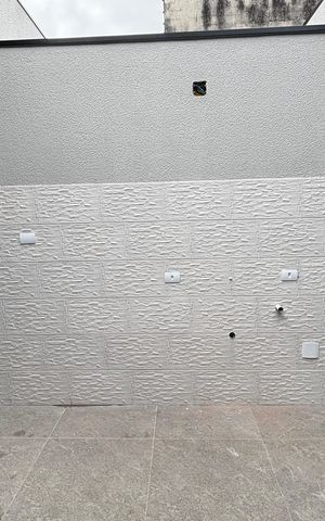 Casa à venda com 74m², 2 quartos e 2 vagas Casa à venda com 74m², 2 quartos e 2 vagasSala - Cozinha