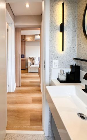 Apartamento à venda com 52m², 2 quartos e 1 vaga Apartamento à venda com 52m², 2 quartos e 1 vagaBanheiro Social