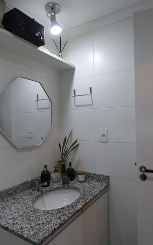 Apartamento à venda com 66m², 3 quartos e 1 vagaBanheiro Social