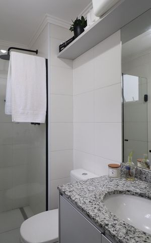 Apartamento à venda com 66m², 3 quartos e 1 vagaBanheiro da Suíte