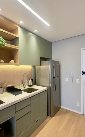 Studio para alugar com 39m², 1 quarto e 1 vaga Studio para alugar com 39m², 1 quarto e 1 vagaCozinha