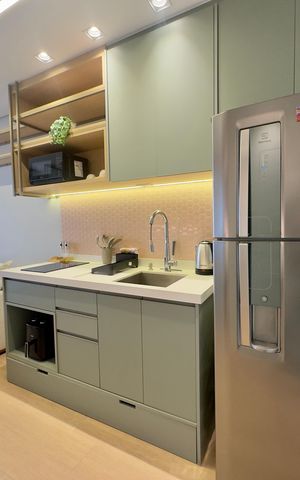 Studio para alugar com 39m², 1 quarto e 1 vaga Studio para alugar com 39m², 1 quarto e 1 vagaCozinha