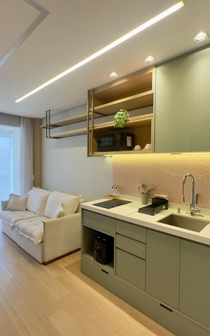 Studio para alugar com 39m², 1 quarto e 1 vaga Studio para alugar com 39m², 1 quarto e 1 vagaSala Cozinha