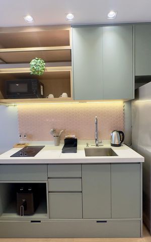 Studio para alugar com 39m², 1 quarto e 1 vaga Studio para alugar com 39m², 1 quarto e 1 vagaCozinha