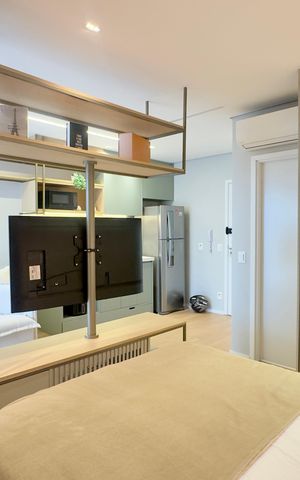 Studio para alugar com 39m², 1 quarto e 1 vaga Studio para alugar com 39m², 1 quarto e 1 vagaQuarto