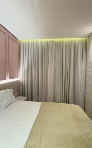 Studio para alugar com 39m², 1 quarto e 1 vaga Studio para alugar com 39m², 1 quarto e 1 vagaDetalhe quarto